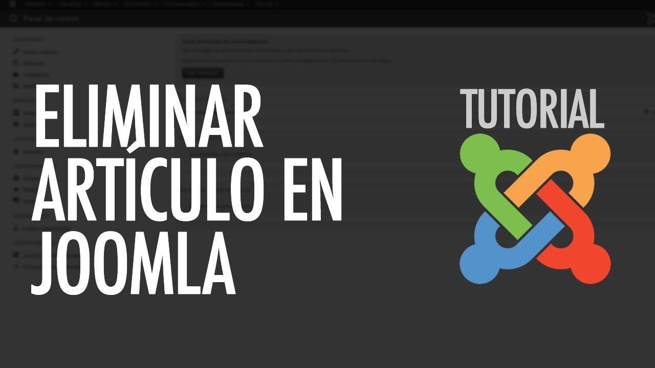 Como eliminar un articulo en joomla