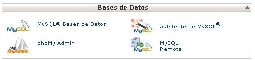 Bases de Datos Cpanel