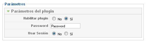 Vista del back-end