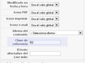 Plugin JFoobar Author Biograph v1.1 2 Vista del back-end de artículos