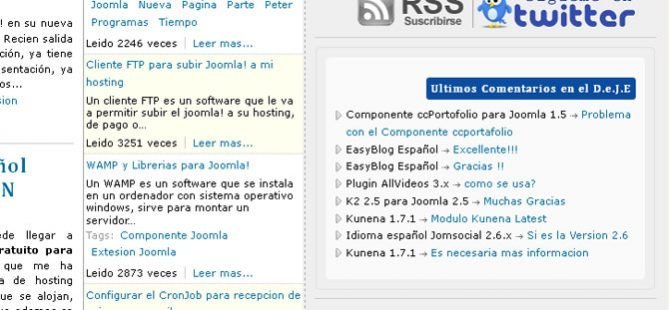 Comentarios Mosets Tree
