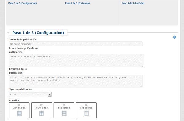 Configuración Portada configuracion