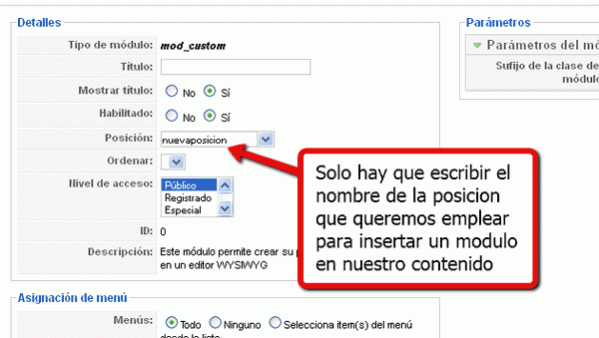 Nueva posicion