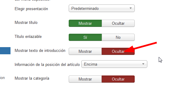 ocultar