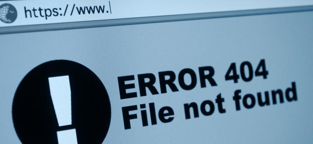 Redireccionar error 404