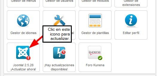 Iconos rápidos joomla Iconos rápidos joomla
