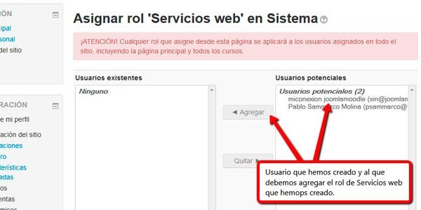 Rol usuario moodle 2 Rol usuario moodle 3 - Moodle sincronizado con joomla