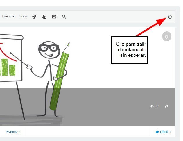 Salir de la cuenta de perfil jomsocial