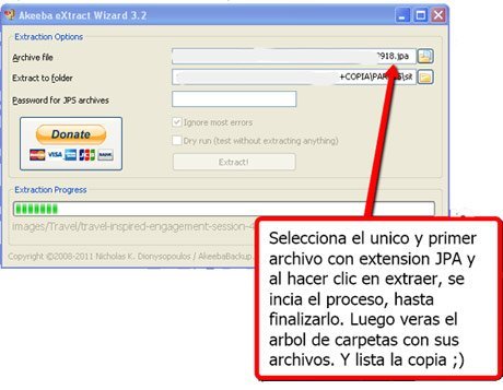 Copia de seguridad y Restauración de la copia Joomla! 3 Akeeba Extract wizard