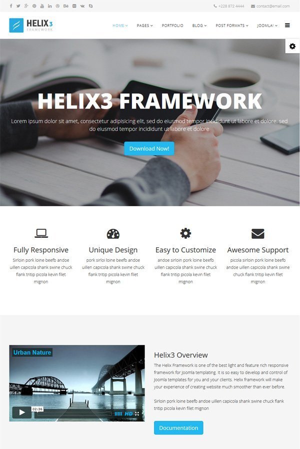 Helix 3 framework joomshaper