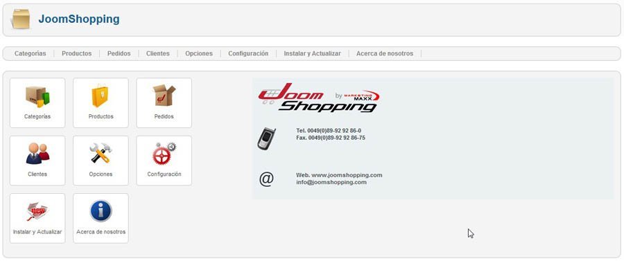 Panel Administración
